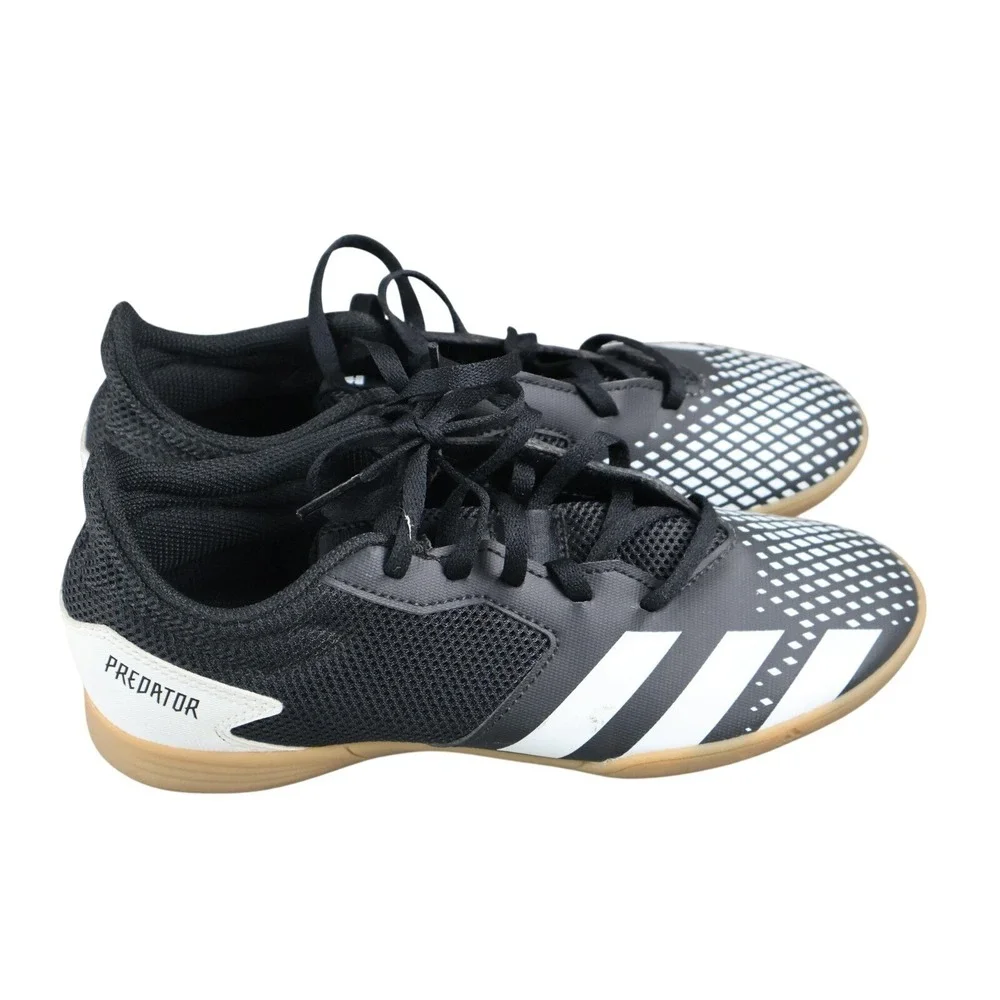 Mens Adidas Predator Shoes Size 5 Black Indoor Soccer Low Top Sneaker FW9224